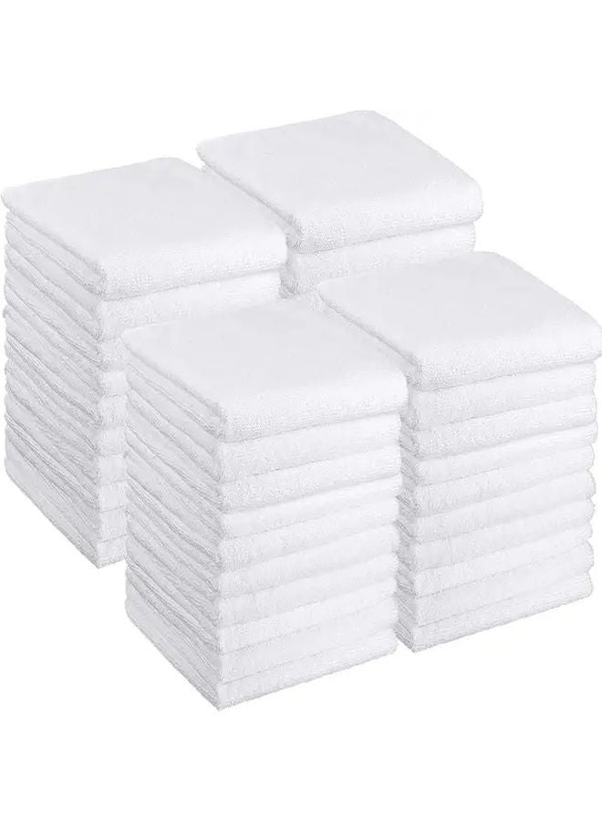 30PCS White Salon Hair Towels High Absorbency Bleach Resistant Large Bath Towels - Image 1